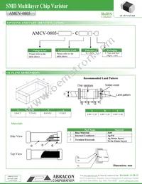 AMCV-0805-300-C500N-T Datasheet Page 2