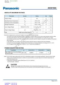 AN30180A-PR Datasheet Page 2