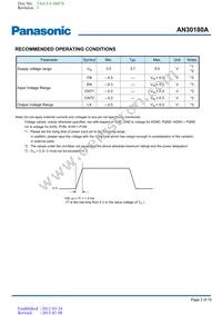 AN30180A-PR Datasheet Page 3