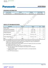 AN30180AAPR Datasheet Page 2