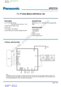 AN32151A-PR Datasheet Cover