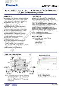 AN33012UA-VB Datasheet Cover