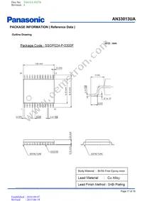 AN33013UA-VB Datasheet Page 17