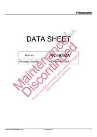 AN34060A Datasheet Cover