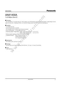 AN41400A-PB Datasheet Page 3