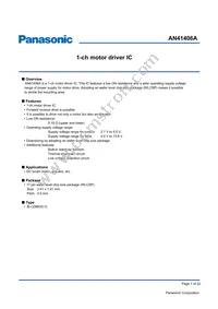 AN41406A-PB Datasheet Cover