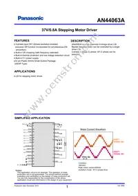 AN44063A-VF Datasheet Cover