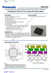 AN44140A-VB Datasheet Cover