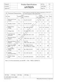 AN7523N Datasheet Page 2