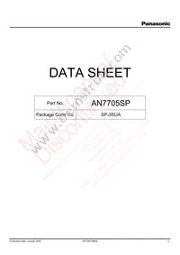 AN7705SP-E1 Datasheet Cover