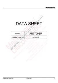 AN7709SP-E1 Datasheet Cover