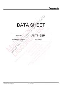 AN7712SP-E1 Datasheet Cover