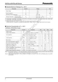 AN78L20ME1 Datasheet Page 2