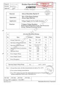 AN80T05 Datasheet Page 2