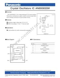 AN8958SSMTXL Datasheet Cover