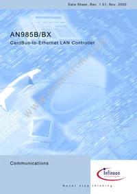 AN985BX-BG-T-V1 Datasheet Cover