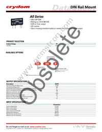 AO241R Datasheet Cover