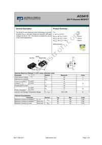 AO3415L_107 Datasheet Cover