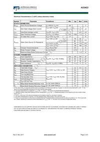 AO3423_102 Datasheet Page 2