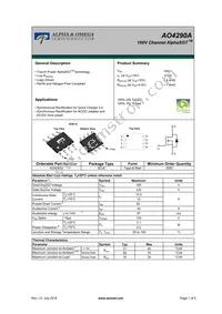 AO4290A Datasheet Cover