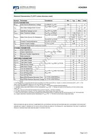 AO4290A Datasheet Page 2