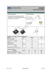 AO4402 Datasheet Cover