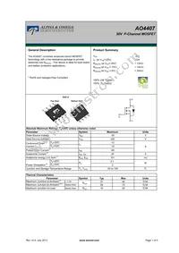 AO4407 Datasheet Cover