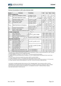 AO4444 Datasheet Page 2