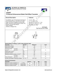 AO4447 Datasheet Cover