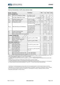 AO4453 Datasheet Page 2