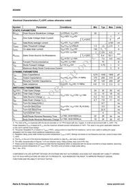 AO4494 Datasheet Page 2