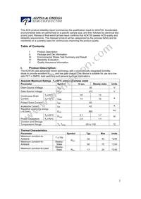 AO4726 Datasheet Page 2