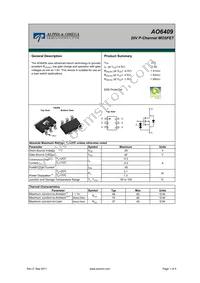 AO6409_DELTA Datasheet Cover