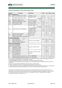 AO8822 Datasheet Page 2