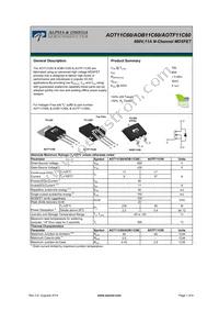 AOB11C60 Datasheet Cover