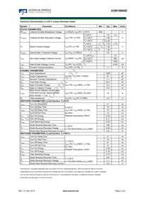 AOB15B60D Datasheet Page 2