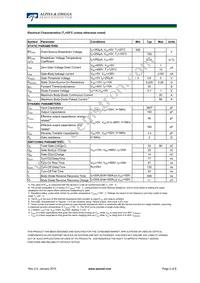 AOB20C60PL Datasheet Page 2