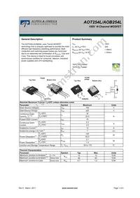 AOB254L Datasheet Cover