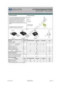 AOB25S65L Datasheet Cover