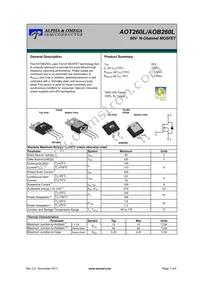 AOB260L Datasheet Cover