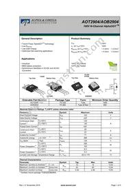 AOB2904 Datasheet Cover