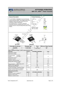 AOB42S60L Datasheet Cover