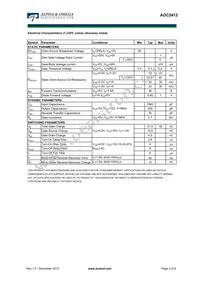 AOC2412 Datasheet Page 2