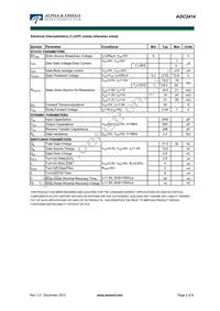 AOC2414 Datasheet Page 2