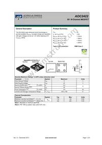 AOC2422 Datasheet Cover