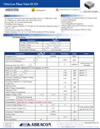 AOCJY7TQ-V-100.000MHZ-5 Datasheet Cover