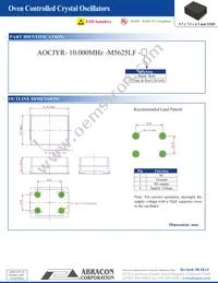 AOCJYR-10.000MHZ-M5625LF-T Datasheet Page 3