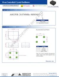 AOCJYR-24.576MHZ-M5834LF-T Datasheet Page 3