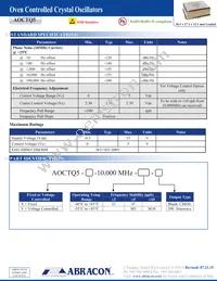AOCTQ5-V-10.000MHZ-M5-SW Datasheet Page 2