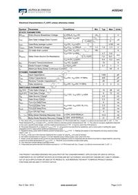 AOD242 Datasheet Page 2